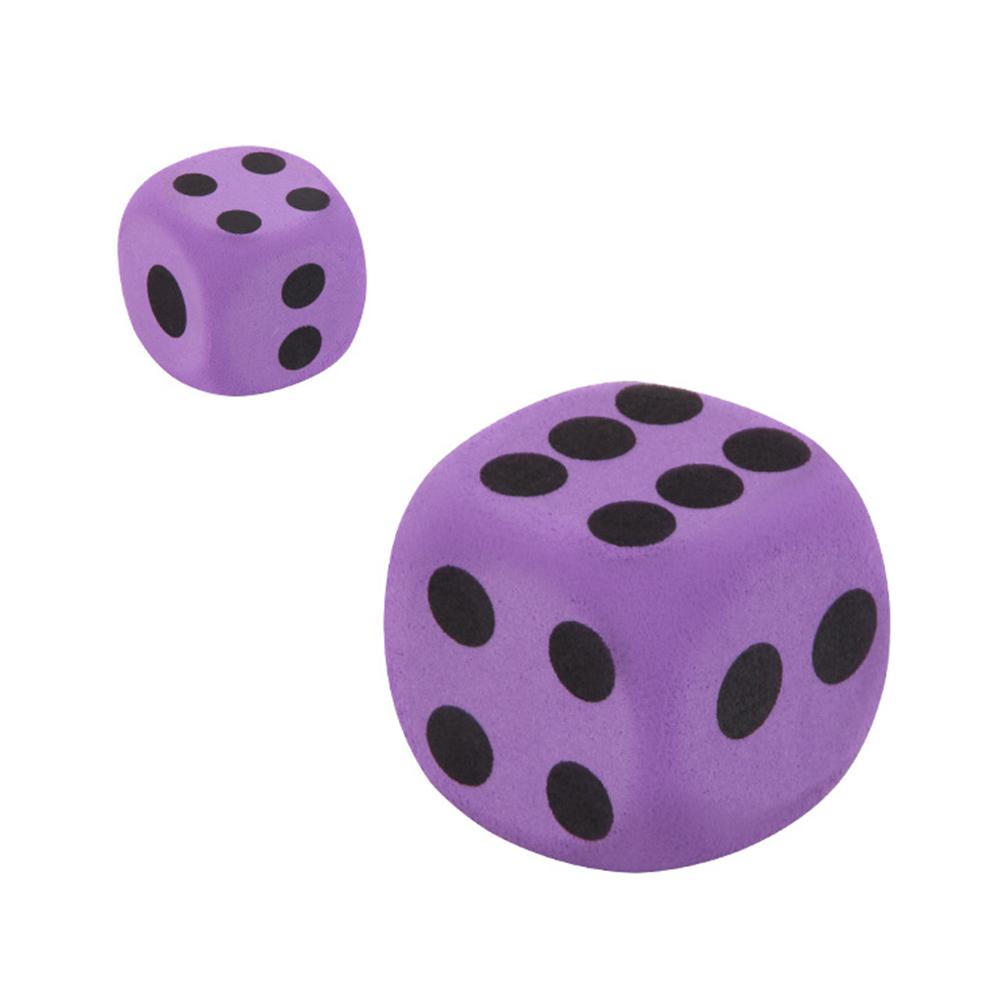 Dado de espuma gigante, dado de espuma EVA, juguete de en casa de bloques morados, juego de bloques gigantes para jugar a los dados, juego de juguetes para , Premio para niños