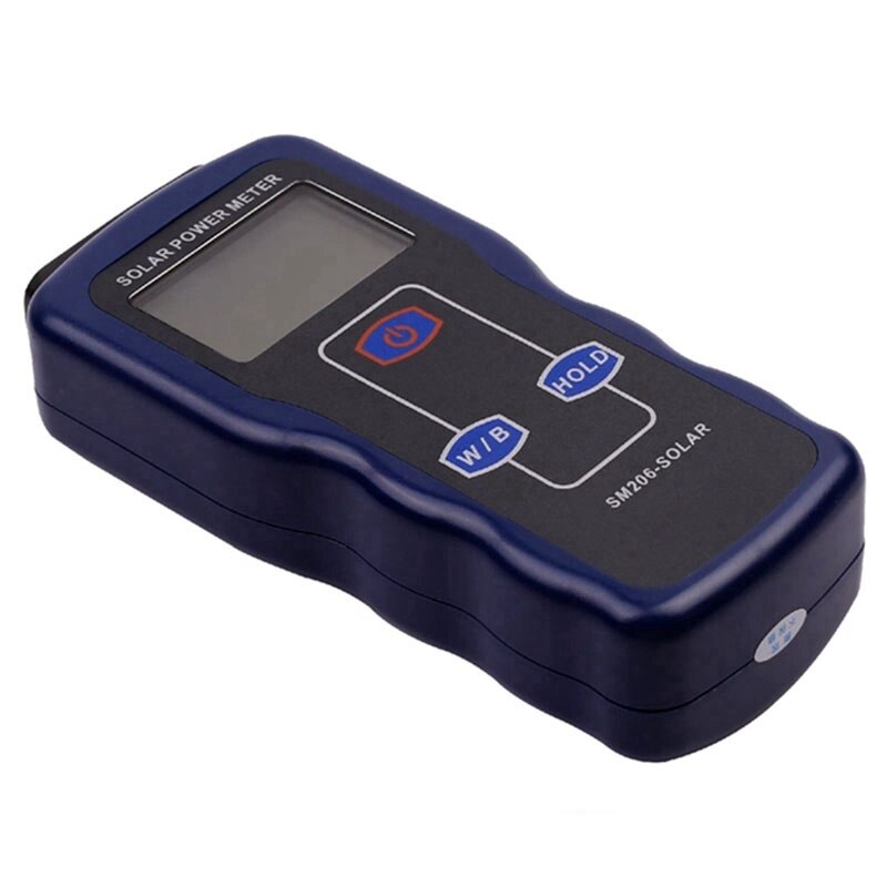 Solar Power Meter High Precision Light Meter Solar Radiation Tester Optical Solar Research Glass Light Intensity Data Peak Hold