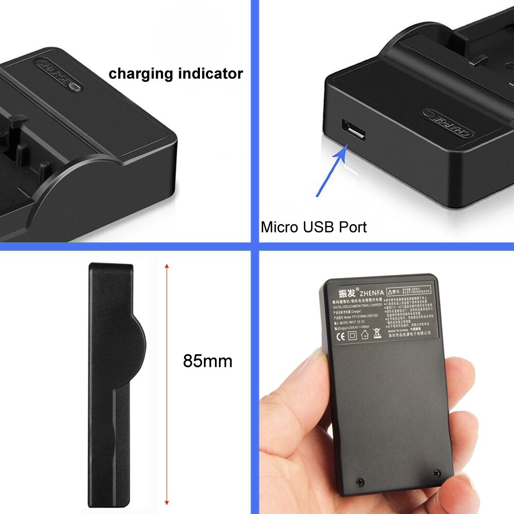 CGA-S005 CGA-S005E USB Battery charger for Panasonic Lumix Camera DMC-LX1 LX2 LX3 FX180 FX01 FX07 FX10 FX12 FX8 FX9 DMW-BCC12
