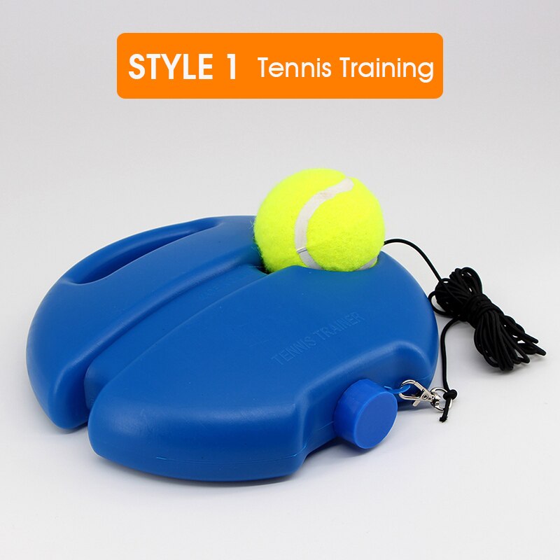 Welkin tunge tennis træning hjælpemidler værktøj elastisk reb bold praksis selvstændig rebound tennis træner partner sparring enhed: Stil 1