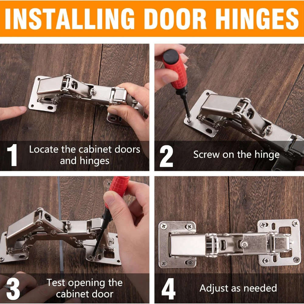 3/1PCS Adjustable Steel Cabinet Hinges 130-170 Degree Hydraulic Soft Close Hinge Kitchen Cupboard Doors Hinge Furniture Hardware