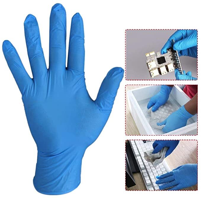 Rubber Comfortable disposable gloves Mechanic Nitrile Gloves Exam Gloves Nitrile Gloves guantes desechables