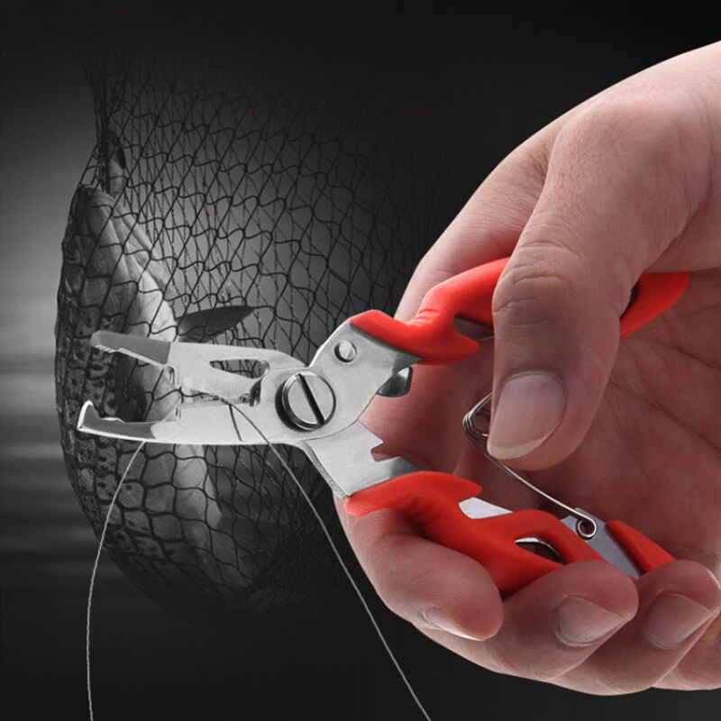 Fishing Plier+Oxford bag Scissor Braid Line Lure Cutter Hook Remover Tackle Tool Cutting Fish Use Tongs Scissors Fishing Pliers