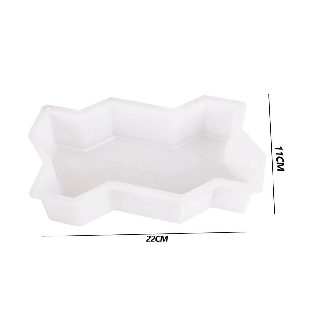 Bricolage-moule à béton blanc pour pavé, pour jardin, trottoir, pavé manuel, ciment, brique, béton de la route, pierre: Wave
