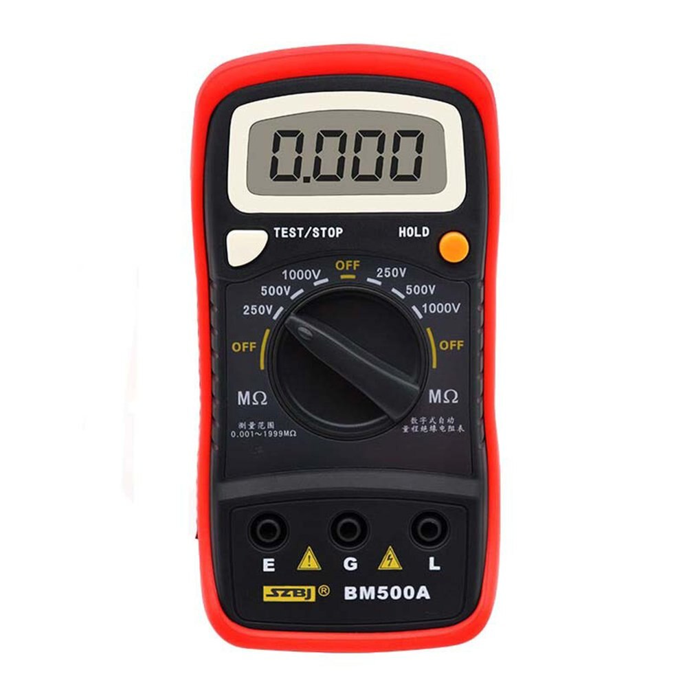 BM500A 1000V Digitale Auto Range Meter Tester Megohmmeter Voltmeter Hohe Spannung led-anzeige