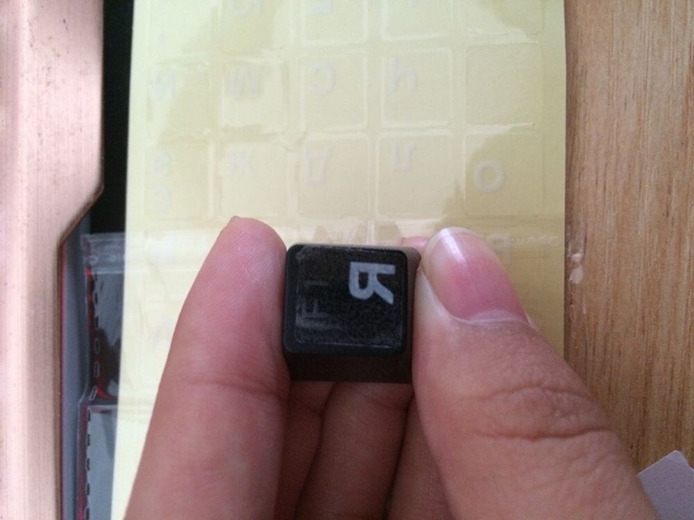 Transparent Russian Letters Keyboard Stickers Waterproof Super Durable Alphabet For Laptop General Keyboard 10'' inch