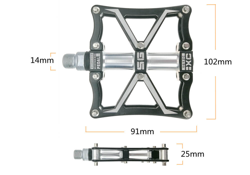 SHANMASHI Ultrathin Bike Pedals 3 Sealed Bearing Bicycle Aluminium Alloy CNC Wide Platform Mountain Road Bike Pedals