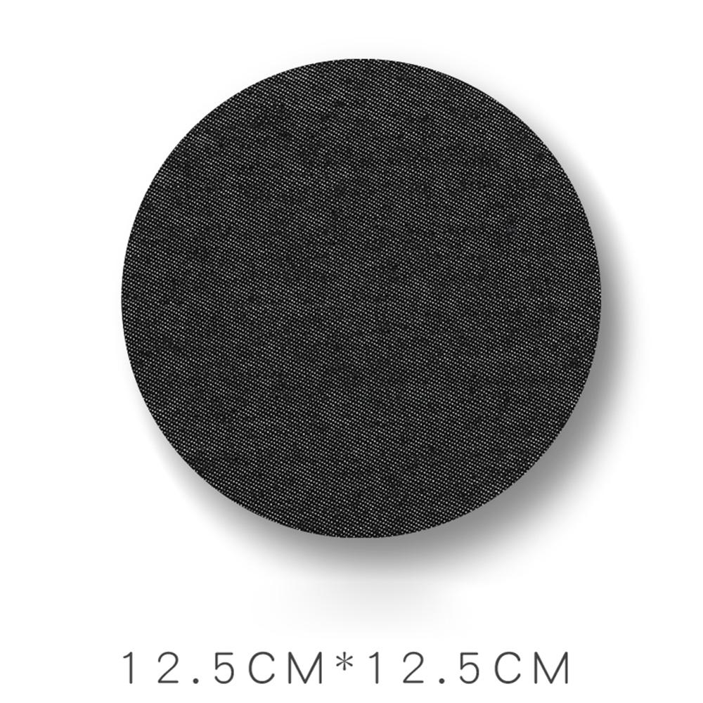 Denim Patches Heat Transfers Iron On Sew Reparatie Jeans Elleboog Knie Terug Patch Voor Kleding Stickers Decoratieve Applicaties: D-Black