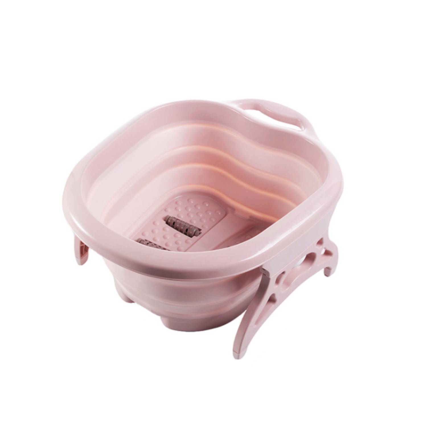 Behogar Plastic Foldable Foot Soaking Bucket Portable Bathtub Foaming Massage Wash Basin For Household Sauna Bathtub Accessories