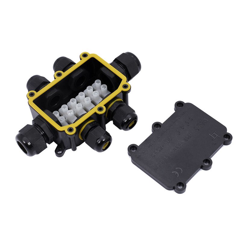 2/3/4/5/6 Way IP68 Waterproof Junction Box Electrical Enclosure Block Cable Connecting Line Protection for Wiring Accessories