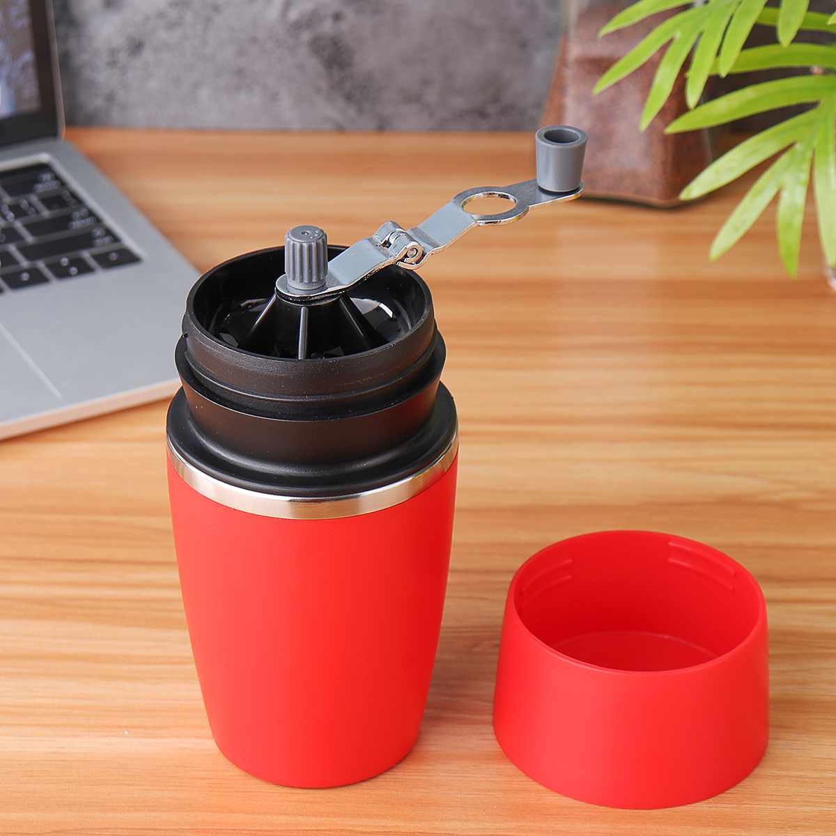 320ml manuelle kaffekværne håndtryk bærbar espressomaskine mini udendørs rejse sort kaffepressemaskine flaskekande