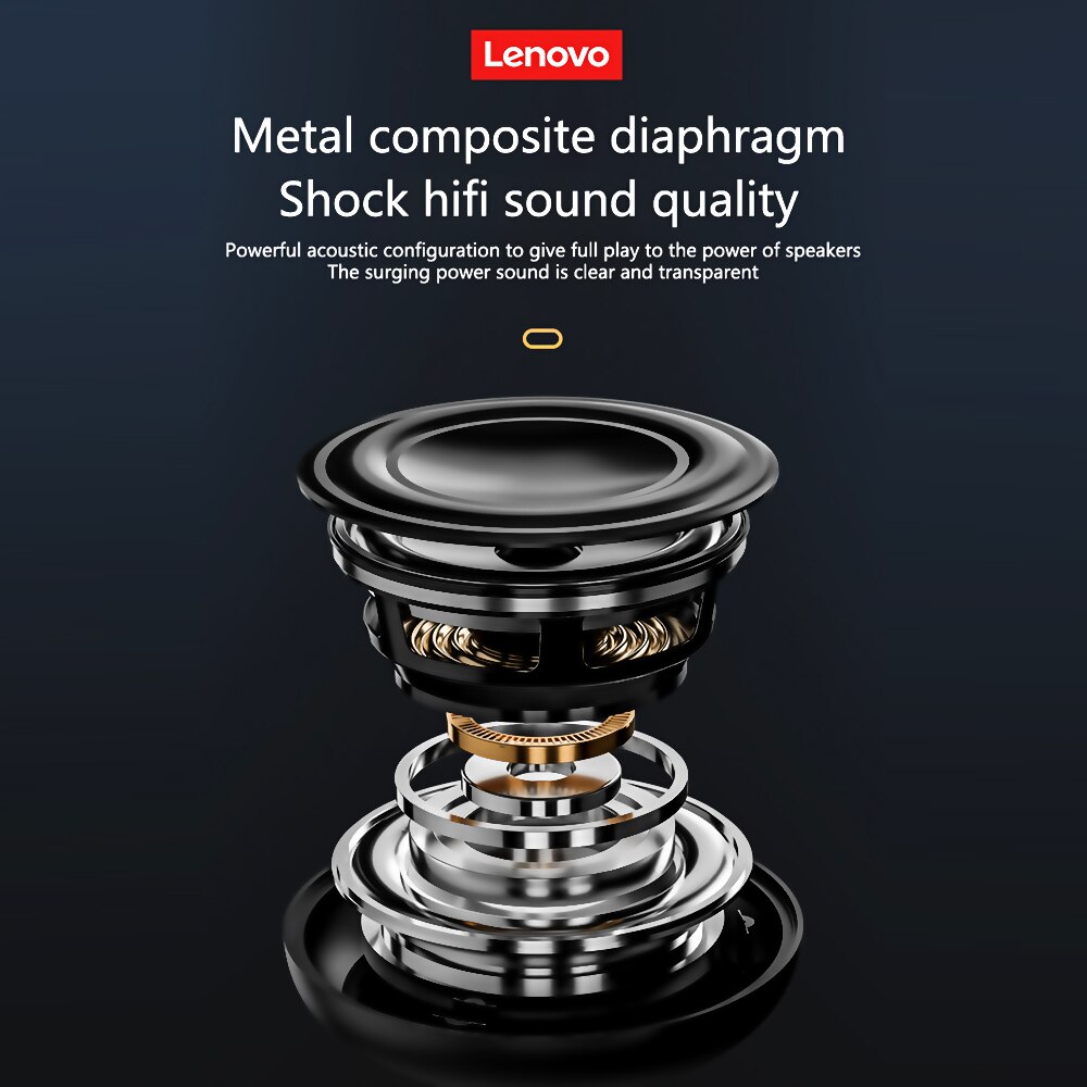 Lenovo K3 Wireless BT Speaker Portable Wireless Stereo Speaker Audio Player 3D Stereo Surround Sound Long Endurance Time Black