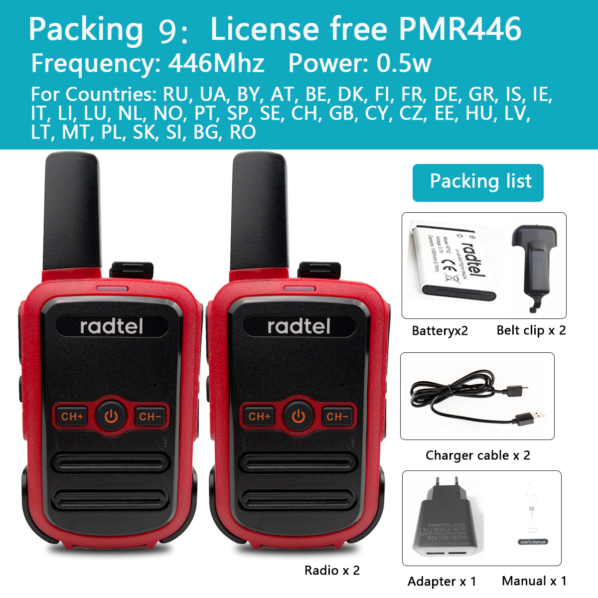 Mini walkie-talkie RT12, Radio de dos vías, comunicador FRS PMR radios, para Hotel y negocios, 1 o 2 uds.