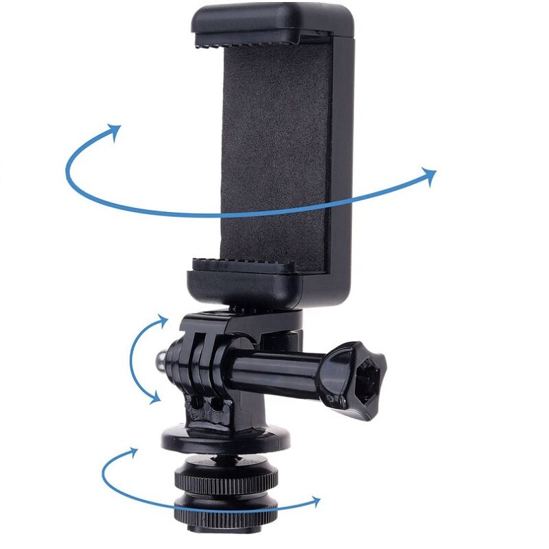 1/4" Phone Clip Holder Flash Shoe Screw Adapter Tripod Mount Flash Shoe Protection Cover for DSLR SLR Camera Accessories