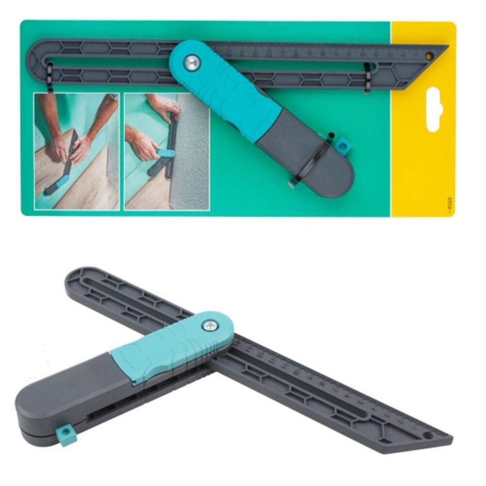 Lock Angle Measure Tool Woodworkers Edge Rule Protractor Inclinometer Goniometer Gauge Meter Plastic Ruler with Lock MeasureTool