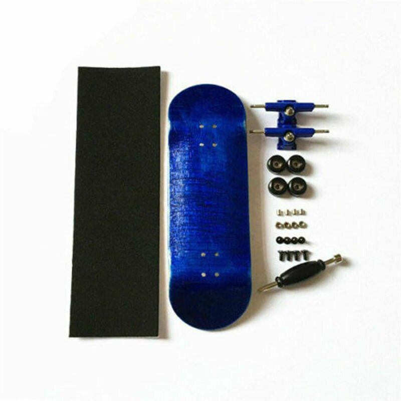 32Mm Basic Compleet Houten Esdoorn Handgemaakte Toets Vinger Skateboard Pro Set: Blauw