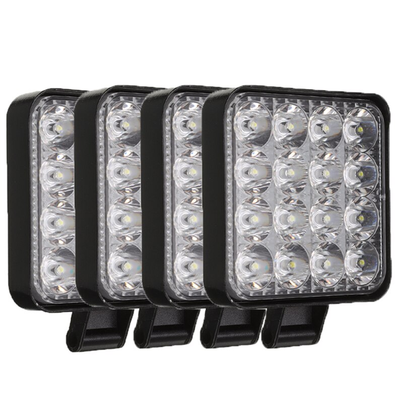 4 kpl 12v 24v 48w auton offroad työvalo led bar työvalo flood maastoauto off-road 4 x 4 led maastoauto maastotraktorin ajovalo kohdevalo
