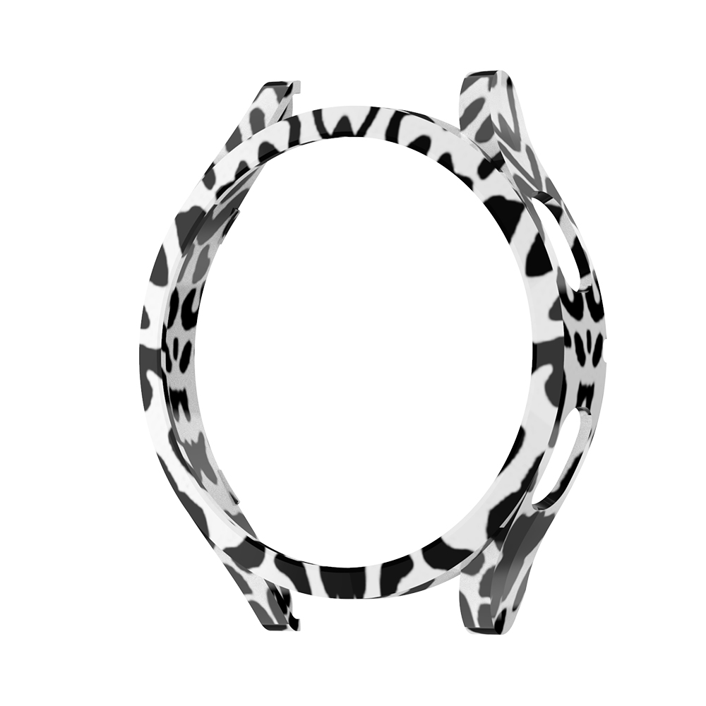 Couvercle de montre pour Galaxy Watch 4, coque antichoc multicolore, accessoires compatibles pour Samsung Galaxy Watch 4 40mm 44mm: White leopard / Galaxy Watch 4 40mm
