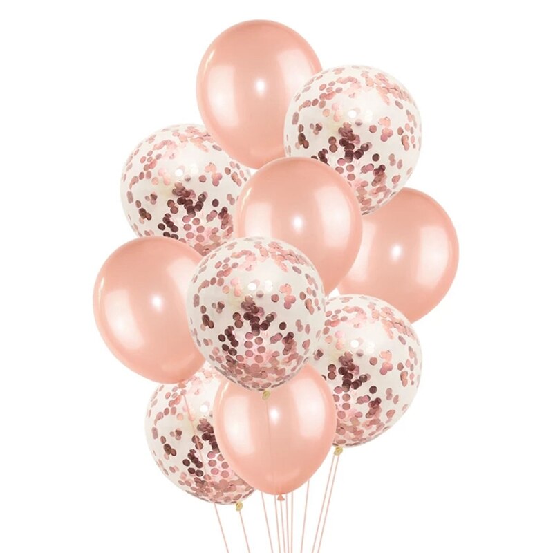 Ensemble de ballons de décoration pour joyeux anniversaire, en or Rose, avec lettres, en aluminium, pour fête d'anniversaire pour enfants et adultes, 1 ensemble