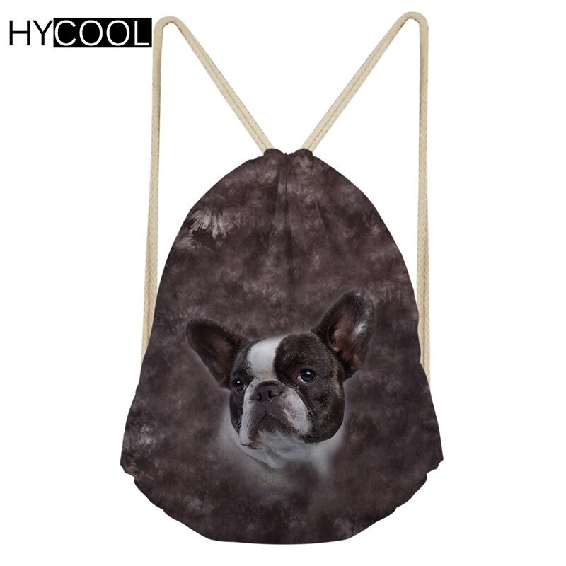 Hycool sporttas met trekkoord, klein, kinderen, jongens, meisjes, voor fietsen, hardlopen, buiten, 3d hondenprint, sporttas, fitnesstas: Cc3500 z 3
