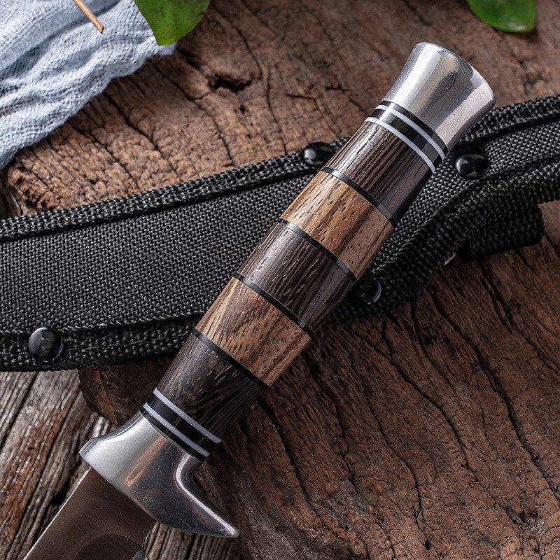 Rvs Pirate Mes Fruit Mes Vlees Snijden Mes Schilmesje Outdoor Draagbare Mes Met Schede