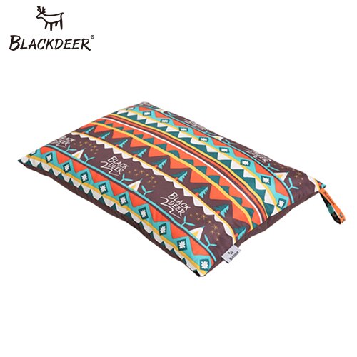 Blackdeer udendørs pude komfortabel indisk bærbar pude til rejser udendørs camping telt pude: Brun