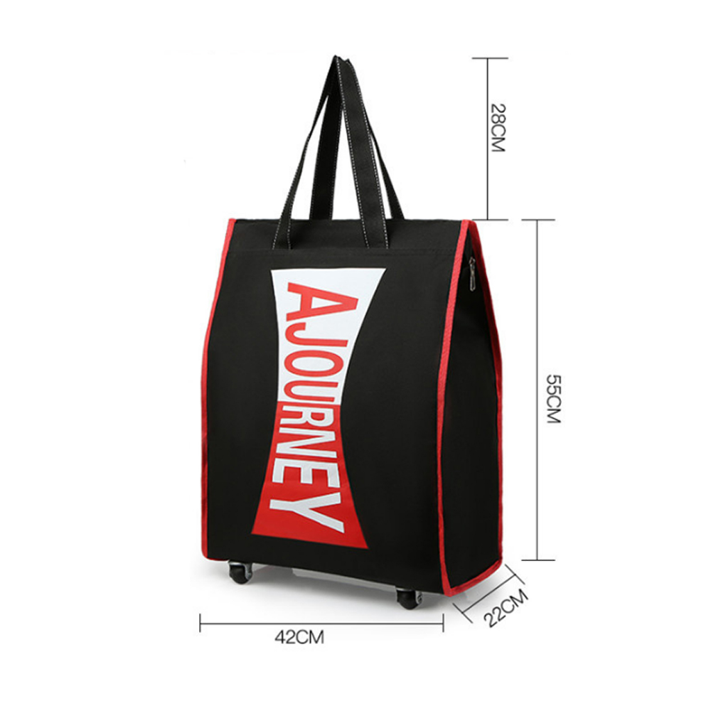 Tragbare Reisetasche rollen Koffer Gepäck Luftfahrt Überprüft Tasche Handy, Mobiltelefon rollen Schulter Taschen Oxford Tuch Tasche Mit Rad