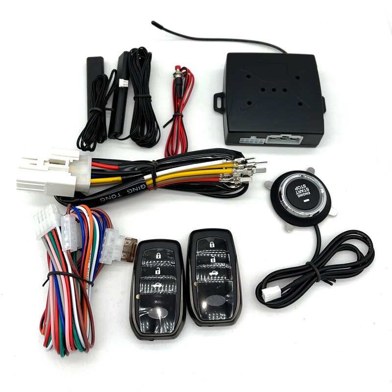 auto start stop keyless entry system engine start alarm system for Toyota