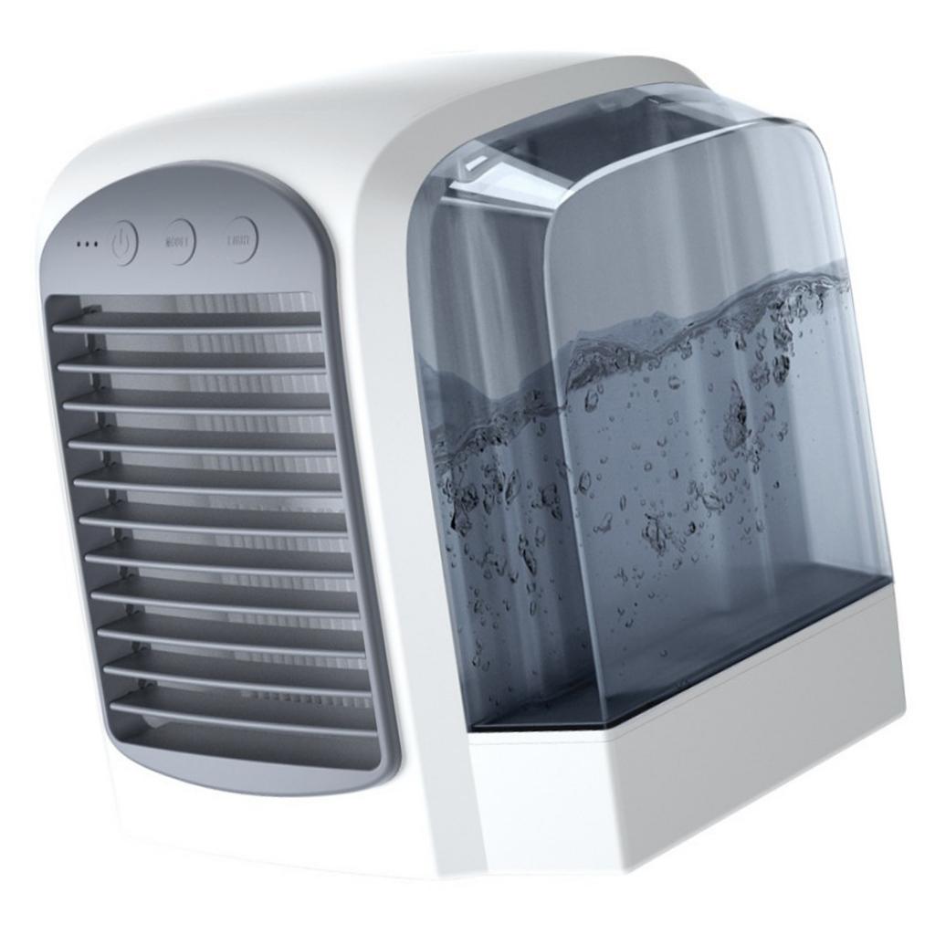 380ML USB Portable Air Cooler Air Conditioner for House and Office Air Coolers Humidifier Purification: Gray