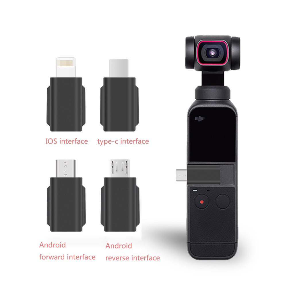 For DJI Pocket 2 Positive Reverse Android Smartphone Adapter Connector Converter Micro USB Interface Gimbal Accessiories