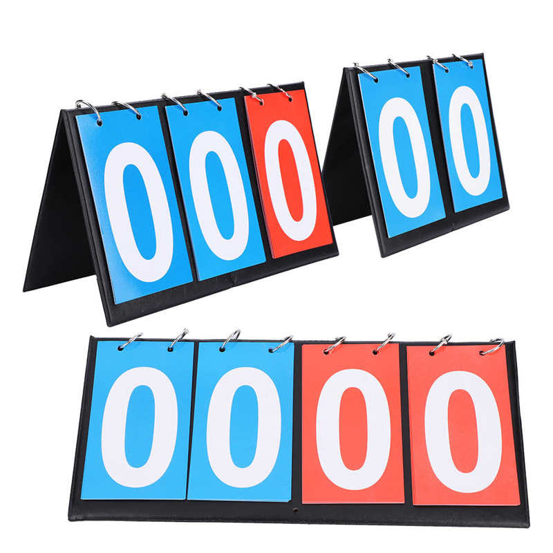 2/3/4 Digit Draagbare Flip Sport Scorebord Score Teller Voor Tafeltennis Basketbal