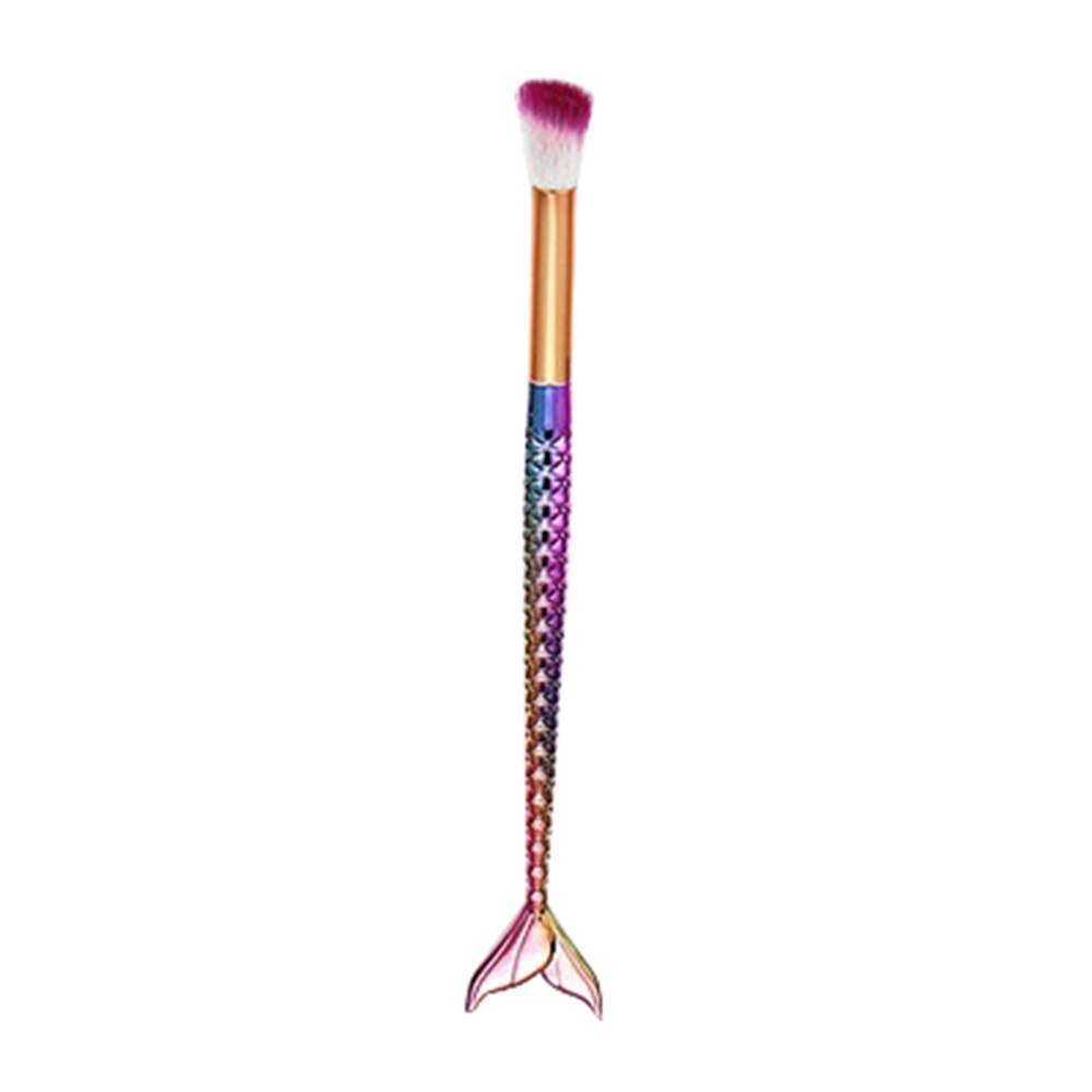 4*4*20 Cm 1 Pcs Fony Make Up Fan Blush Borstels Cosmetische Concealer Mermaid Borstel Maquiagem Borstels tool