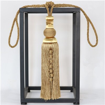 2 stks/paar Gordijn Tieback Bandjes Haken Houder Opknoping Bind Touwen Riem Gordijn Accessoires Tiebacks Tassel Fringe Borstel Decor: YELLOW