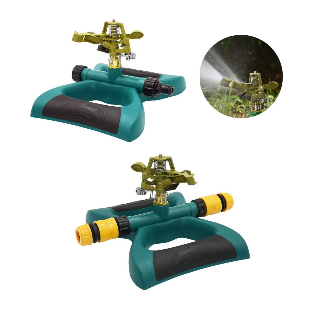 Zinc Alloy Water Watering Sprinkler Sprayer Lawn Garden Rocker Sprinkler With Nozzle Support Adjustable Farm Irrigation Kits