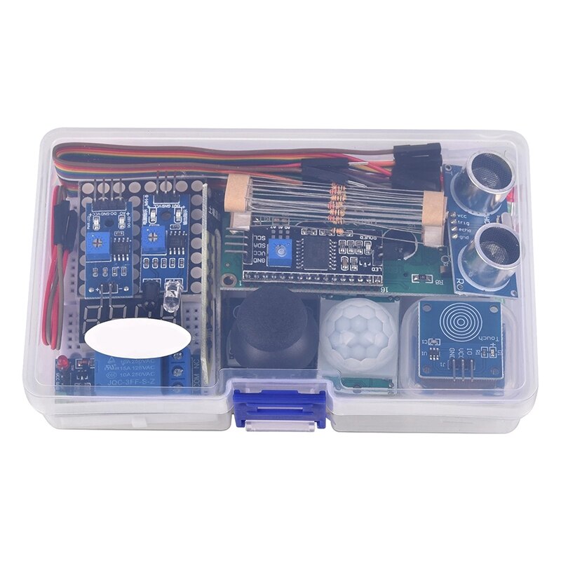 Mool adequado para arduino kit módulo sensor, com 0.96 Polegada oled 1602 display lcd, relé, servo motor, dht11, kit básico