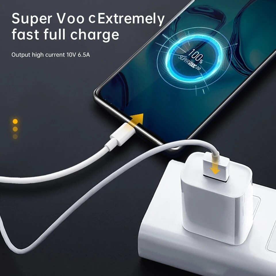 For Realme Type C Cable Phone Cables 65w 6A Super Fast Charge Super Dart Real Me 7 pro 8 8i 9pro 9i 6 X50 GT GT2