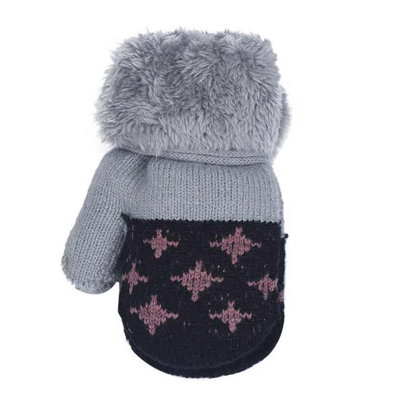 Baby Handschuhe Volle Finger Junge Mädchen Handschuh Kleinkind Baumwolle betroffen Blatt Winter Warme Handschuhe Kleinkinder Gestrickte Fäustlinge für 1-4Y Baby: Typ 7