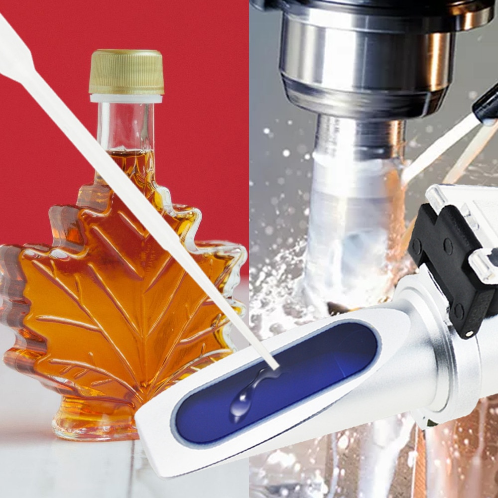0-10% Brix Refractometer with ATC Low-Concentrated Sugar Content Solutions Synthetic Machining Coolants Maple Sap Cutting Liquid