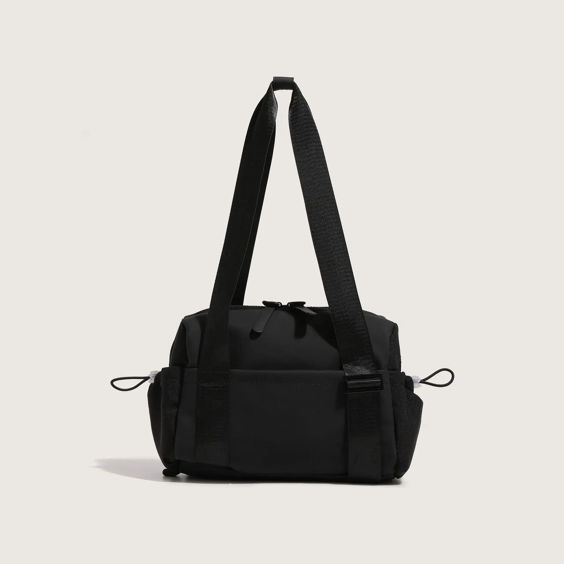 Stor kapasitet reiseveske for trening, multifunksjonell oppbevaringsveske med én skulder, sportsveske for enkel oppbevaring: Svart