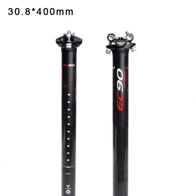 Carbon Fiber MTB Road Bike Cycle Lightweight Seatpost 27.2/30.8/31.6*350/400mm Bicycle Seat Post High: D