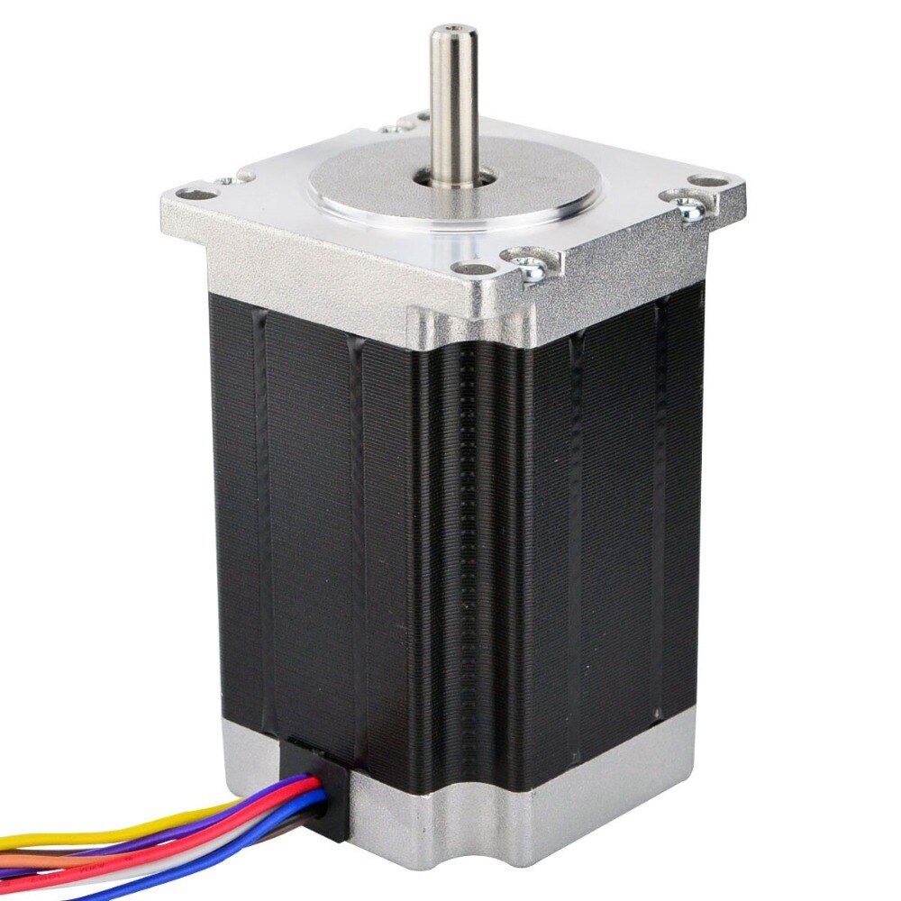 Rtelligent Stepper Motor Stepping Nema 23 Stepper Motor Bipolar Open Loop CNC 3Nm 2 Phase 100MM Length for 3D Printer