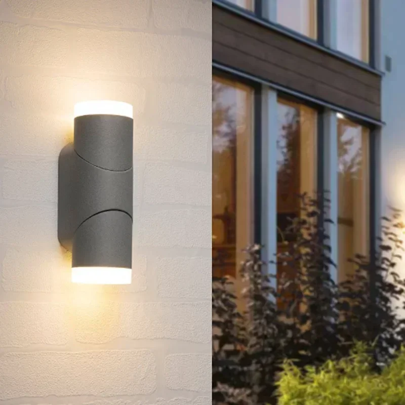 Adjustable Angle LED Outdoor Wall Light with Up and Down Lighting – Perfect Porch Lights