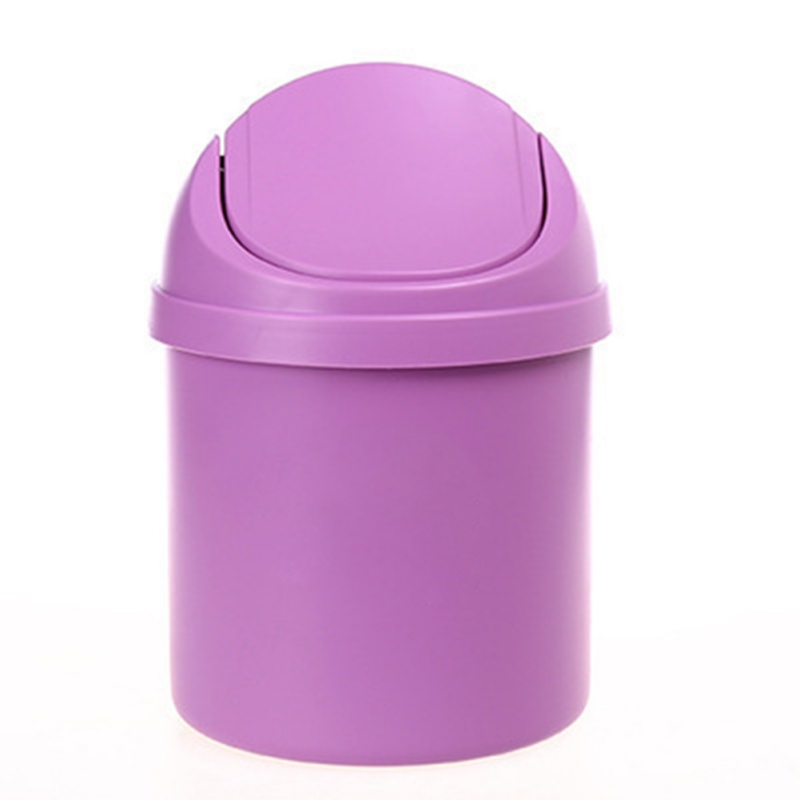 Mini Small Waste Bin Desktop Garbage Basket Home Table Plastic Office Supplies Trash Can Dustbin Sundries Barrel Box: V