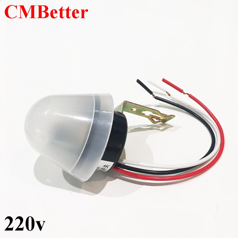 CMBetter Adjustable sensitive Automatic Auto On Off Photocell street Light Switch 10A Photo Control Photoswitch Sensor Switch: 220V