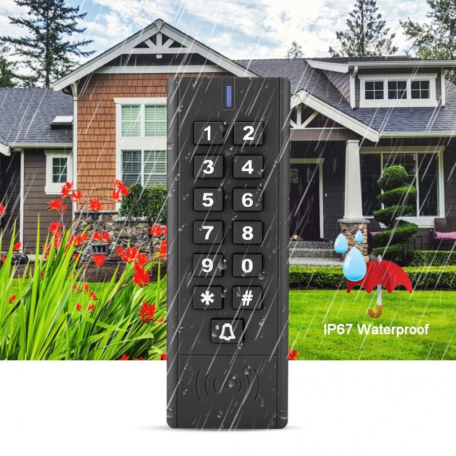 RFID Keypad Access Control Wiegand 26 Card Reader Password IP67 Door Security Waterproof