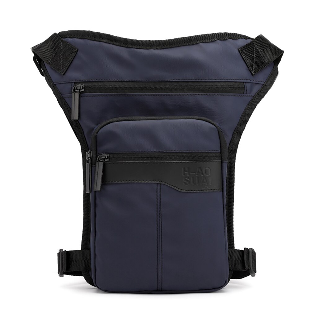 Riñonera de nailon resistente al agua para hombre, bolsa para pierna, muslo, cadera, cintura, viaje, motocicleta, bolsos de hombro tipo bandolera,: A-1