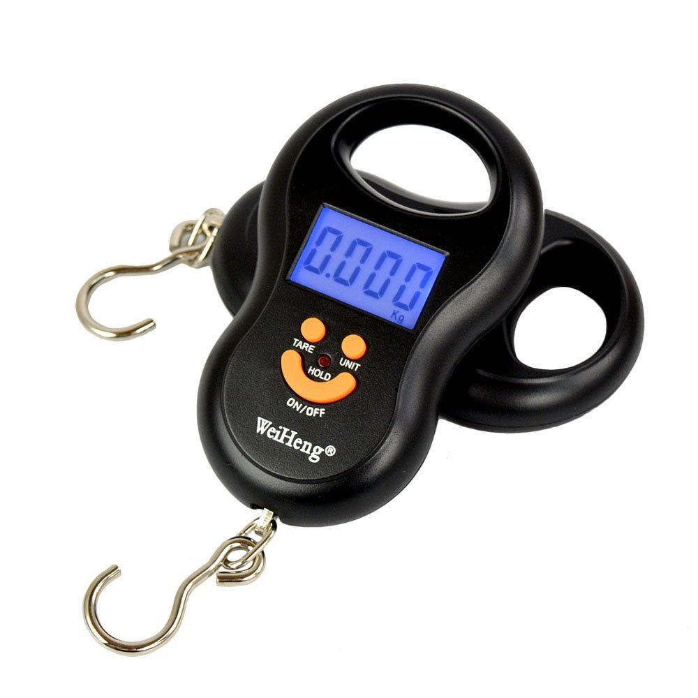Digital Hanging hook luggage Scale 50Kg /10g electronic balance hand held scales for a suitcase traveling fishing baggage scale