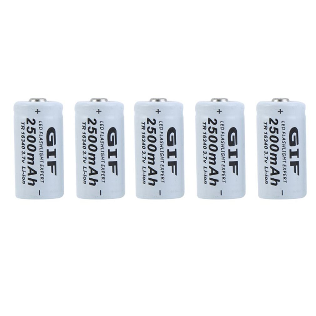 Batteria ricaricabile 16340 2500mah 3.7V e caricabatterie kit batterie ricaricabili per videocamera di sicurezza Netgear Arlo-20 batterie