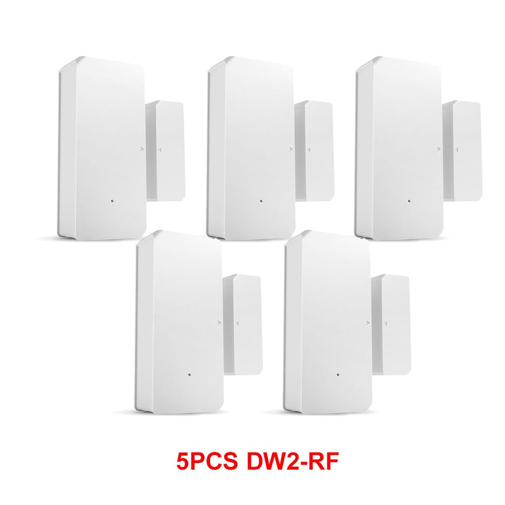SONOFF DW2-RF 433MHz Wireless Door Window Sensor Works with SONOFF RF Bridge EV1527 Smart Scene Home Secuirty Devices: 5PCS DW2-RF