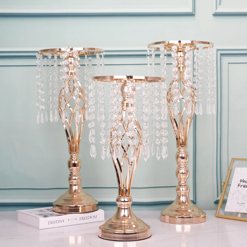 Mesas de comedor creativas, jarrones, decoración para lugar de boda, vasos de flores, bares, restaurantes, salas de estar, estantes de flores de hierro, adornos